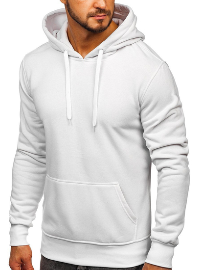 Sudadera con capucha para hombre blanca Bolf 2009