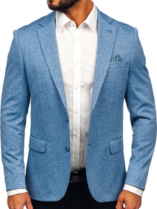 Americana casual para hombre azul Bolf 24401