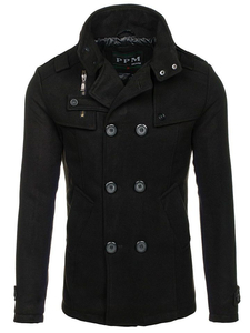 Abrigo para hombre negro Bolf 8857A