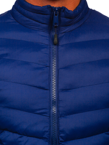 Chaqueta de invierno deportiva para hombre azul oscuro Bolf SM70