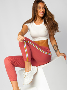 Pantalón deportivo para mujer rosa Bolf YW01020B