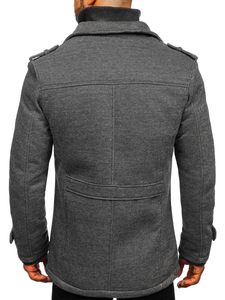 Abrigo de invierno para hombre gris Bolf 88805