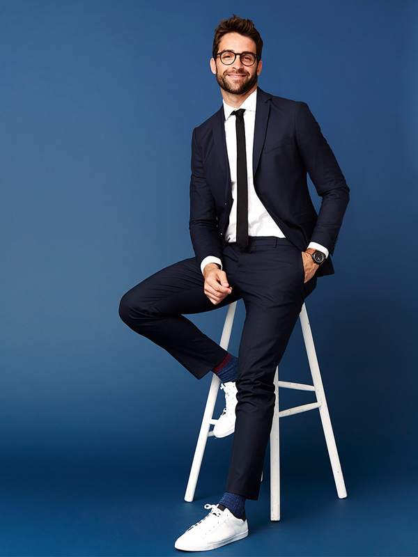 Corbata elegante delgada para hombre negro Bolf K001