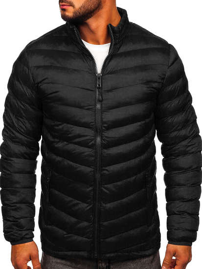 Chaqueta de invierno deportiva para hombre negro Bolf SM70