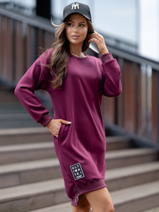 Vestido burdeos mantequilla Bolf 524
