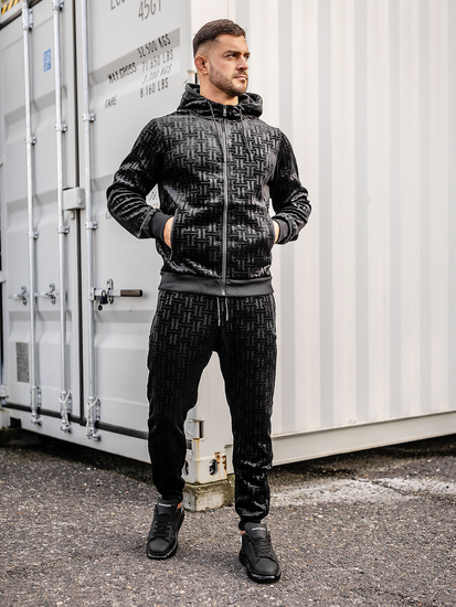 Chándal de hombre de terciopelo negro Bolf 3B113A2