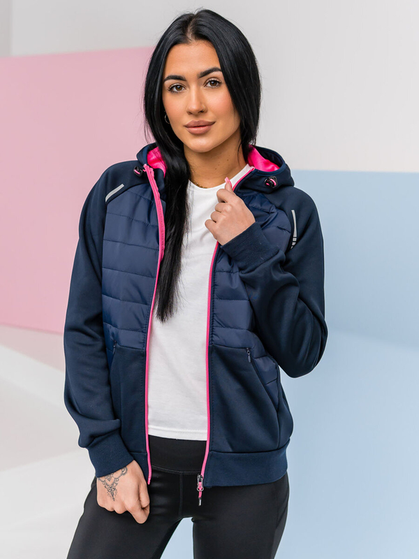 Sudadera de entretiempo para mujer azul marino Bolf KSW4009