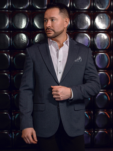 Americana casual de hombre azul marino Bolf 24401-1