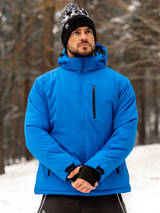 Chaqueta deportiva de invierno para hombre azul Bolf HH011