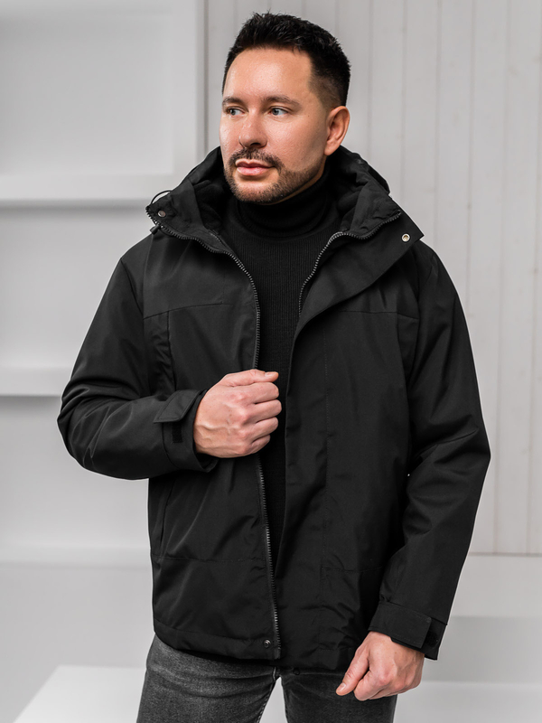 Chaqueta deportiva de invierno para hombre negro Bolf 5M3262A1