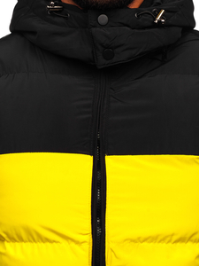Chaleco acolchado con capucha para hombre amarillo Bolf 1189