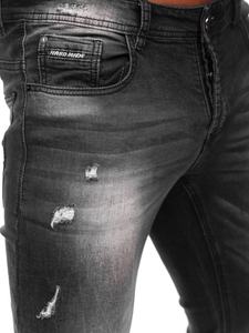 Pantalón vaquero regular fit para hombre negro  Bolf MP010N