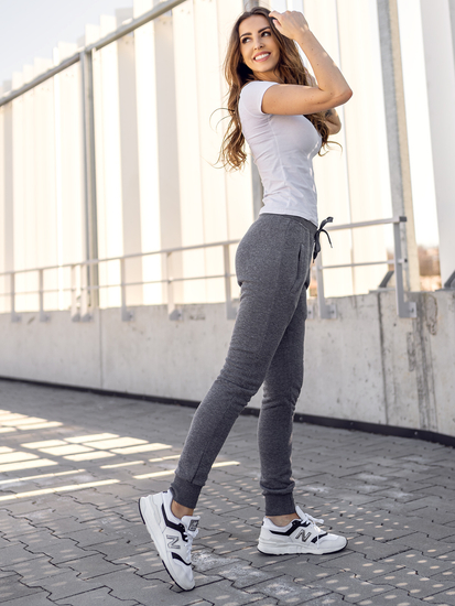 Pantalón de chándal para mujer grafito Bolf CK-01B