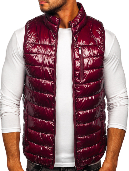 Chaleco acolchado para hombre color burdeos Denley R0109A