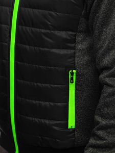 Chaqueta de entretiempo para hombre negro Bolf TY50