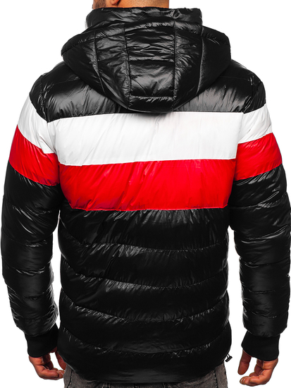 Chaqueta acolchada de invierno para hombre negro Bolf 6592