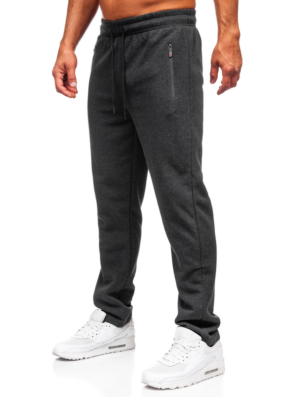 Pantalón grueso de chándal para hombre grafito Bolf JX6279
