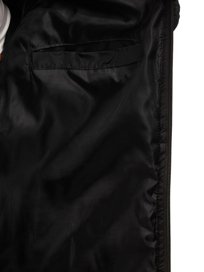 Chaqueta bomber de entretiempo para hombre negra Bolf AK76-A