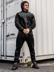 Chándal de hombre de terciopelo negro Bolf 3B113A2