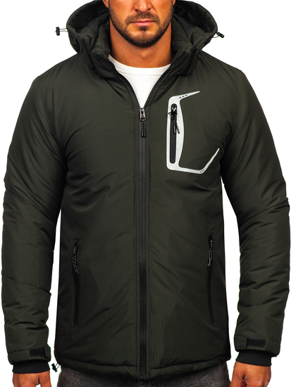 Chaqueta de invierno para hombre caqui Bolf HKK2025