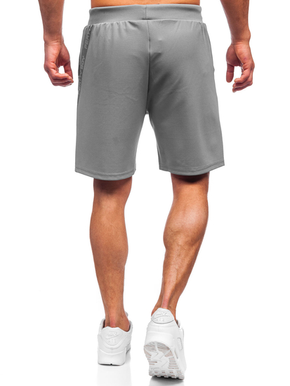 Pantalón corto deportivo para hombre color gris Bolf KS2601