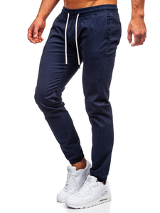 Pantalón jogger para hombre azul marino oscuro Bolf 1145