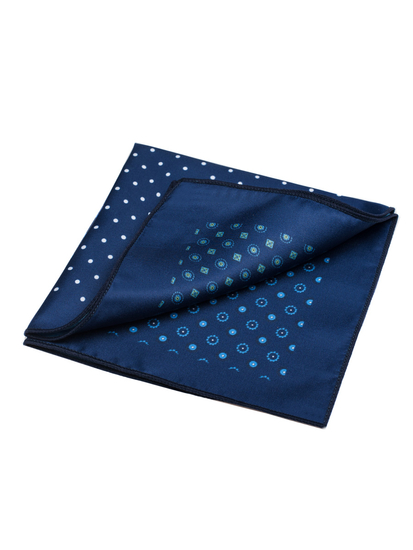 Pañuelo de bolsillo para hombre color azul oscuro Bolf PO25