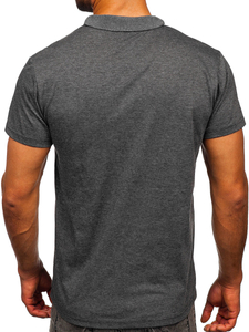 Camiseta polo de manga corta para hombre grafito Bolf 8T80