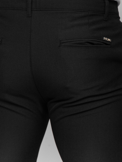 Pantalón chinos de tela para hombre negro Bolf 0031