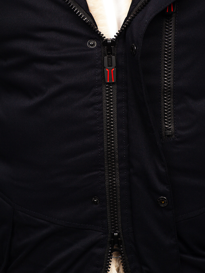 Chaqueta parka de invierno para hombre azul oscuroBolf 22M39
