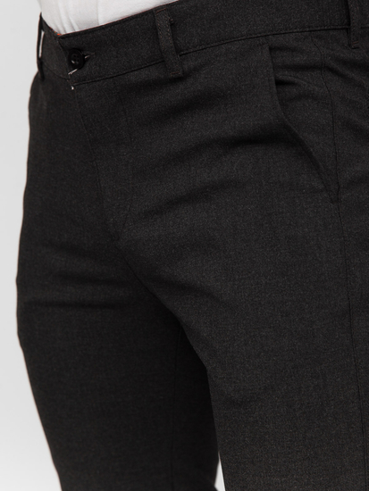 Pantalón de etiqueta de tela para hombre grafito Bolf 184191