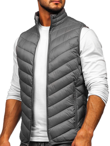 Chaleco acolchado para hombre gris Bolf 13073