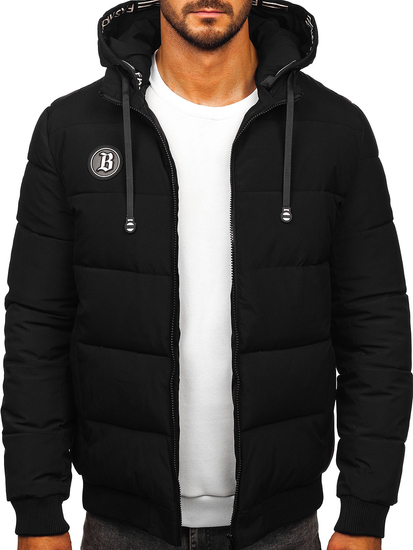 Chaqueta de invierno acolchada para hombre negro Bolf 31M5026