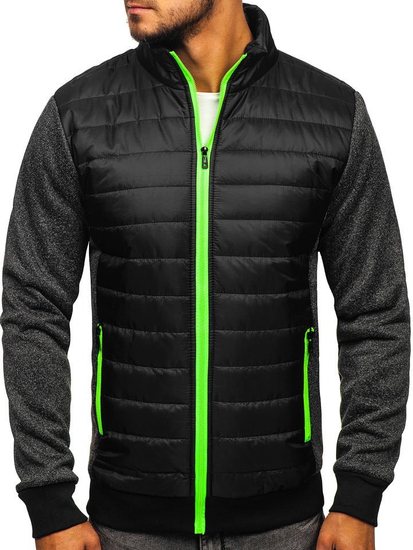 Chaqueta de entretiempo para hombre negro Bolf TY50