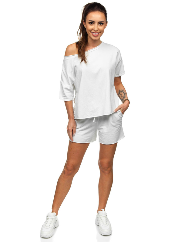 Chándal para mujer blanco Bolf 7511