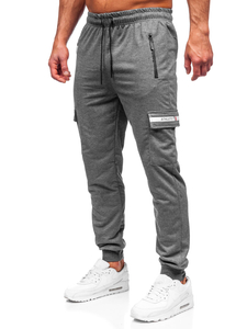 Pantalón jogger de combate para hombre antracita Bolf JX5063