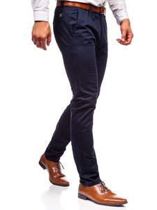 Pantalón chino para hombre azul oscuro Bolf KA6807-11