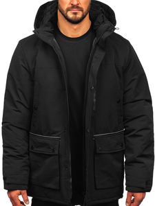 Chaqueta parka de invierno para hombre negro Bolf 22M323