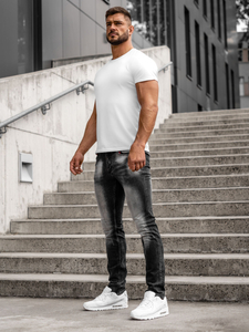 Pantalón vaquero slim fit para hombre negro Bolf MP0001N