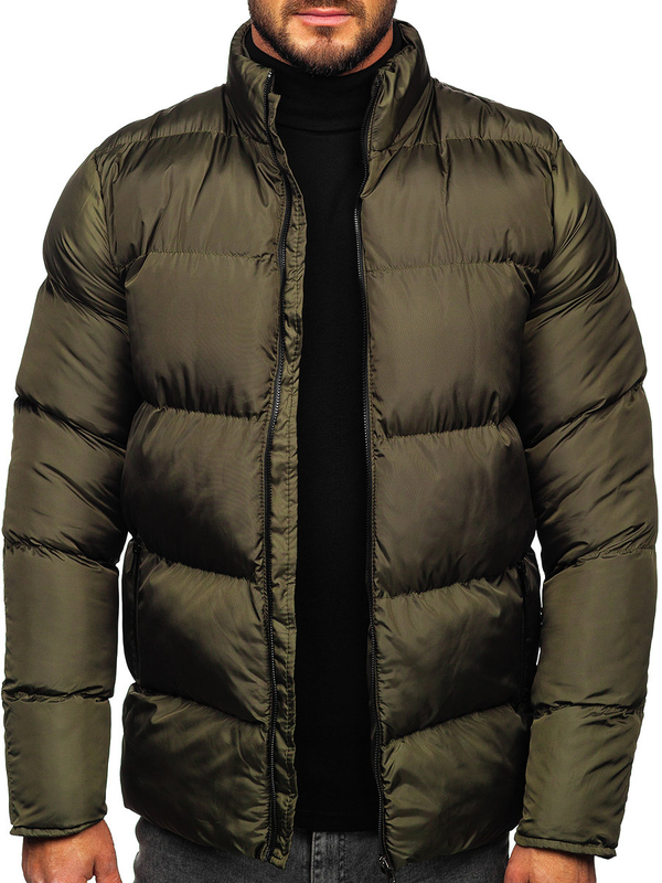 Chaqueta acolchada de invierno para hombre caqui Bolf 0025