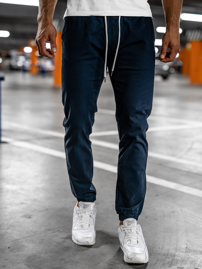 Pantalón jogger para hombre azul marino oscuro Bolf 1145