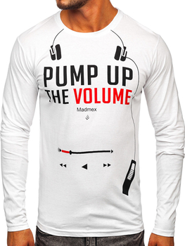 Camiseta a manga larga para hombre color blanco Bolf 1219