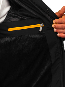 Chaqueta acolchada de invierno para hombre negro Bolf 22M58