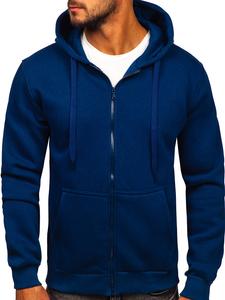 Sudadera abierta gruesa con capucha para hombre indigo Bolf 2008