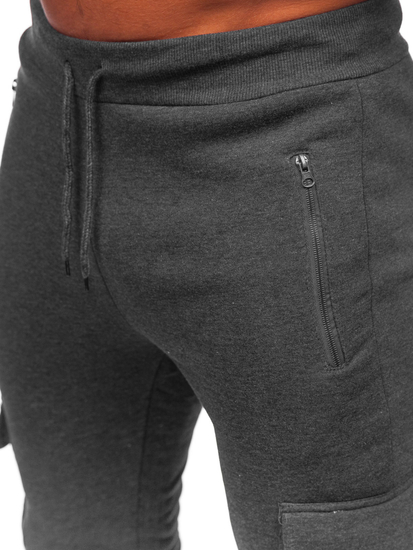 Pantalón jogger de combate forrado para hombre grafito Bolf HW2207
