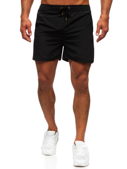 Pantalón corto de baño para hombre negro Bolf XL018