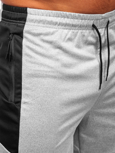 Pantalón corto de chándal para hombre gris Bolf 68026
