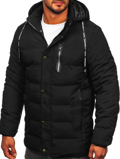 Chaqueta de invierno para hombre negro Bolf 5M3136