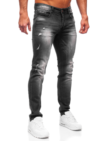 Pantalón vaquero regular fit para hombre negro  Bolf MP010N