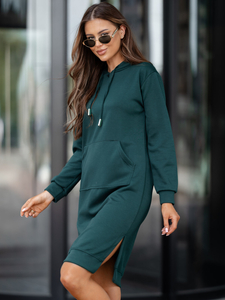 Vestido deportivo con capucha color mantequilla Bolf 523